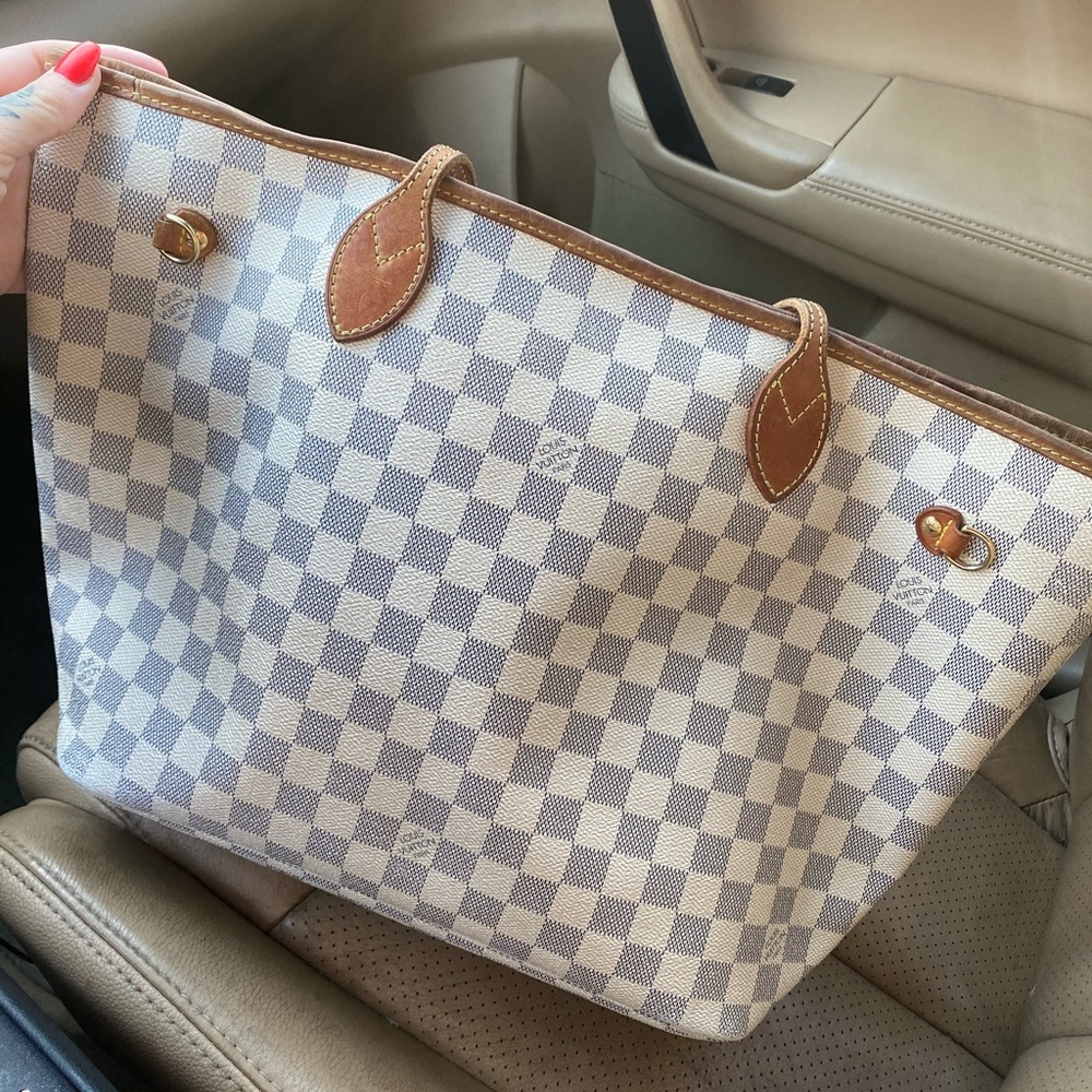 Louis Vuitton never full MM damier Azur N41605